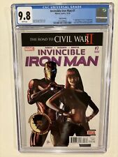 Invincible Iron Man #7 CGC 9.8 Key 1st Cameo Appearance Riri Williams 3rd Print picture