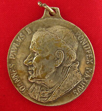 Vintage POPE JOHN PAUL II Medal JOANNES PAULUS II & VATICAN ROME Large Medal picture