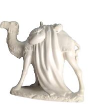 Vintage White  Holland Mold Nativity Christmas Ceramic Camel Figurine  picture
