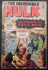 Incredible Hulk #2 👽 COMPLETE and UNRESTORED 👽 1st Green Skin 1962 picture