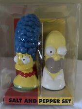 Simpsons Salt and Pepper Set - Homer and Marge Simpson  - Ceramic - Vintage Rare picture