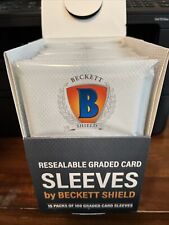 Beckett Shield Resealable Graded Card Sleeves 15 Packs of 100 - 1500 Total picture