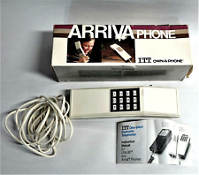 Vintage 1982 ITT ARRIVA One Piece Desktop Telephone No. PC1400 Cocoa Brown Rare picture