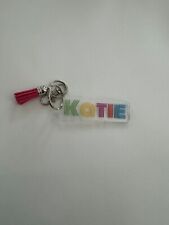New Katie Personalized Acrylic Handmade Keychain with Tassel picture