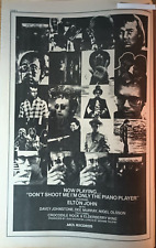 1973 ELTON JOHN  11 x 17 UNFRAMED magazine Promo Ad picture