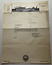 1929 Letterhead The E.J. Willis Co. New York City picture