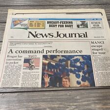 Vintage 1992 News Journal Mansfield Ohuo August 18 A Command Performance  picture