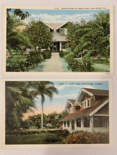 FL~FLORIDA~FORT MYERS~LOT OF 2~WINTER HOME OF HENRY FORD~C.1925 picture