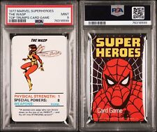 1977 MARVEL SUPERHEROES THE WASP TOP TRUMPS CARD GAME PSA 9 MINT POP 2 RARE picture