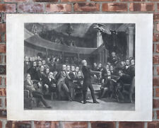 1855 Steel Engraving. US Senate By R Whitechurch After Peter Frederick Rothermel picture