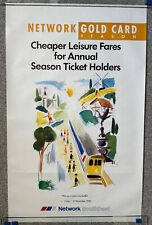 Original 1990 Network South East railway poster - Network Gold Card picture