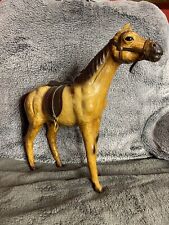 Vintage Leather Wrapped Horse Figure Read picture