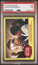 1977 TOPPS STAR WARS 135 Cantina troubles PSA 8 NM/MT picture