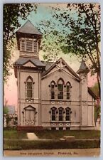 Postcard Fryeburg ME New Jerusalem Church 1940 picture