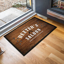Personalised any name Cowboy Saloon bar indoor mat 60 x 40 cm DOOR mat picture