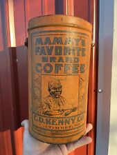 C D Kenny Coffee Black Tin Can Historical Civil Rights Not Gas Oil Tacker Sign picture