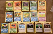 Pokemon Fossil set Common Cards, Psyduck, Horsea, Ekans, Geodude, Krabby CHOOSE picture