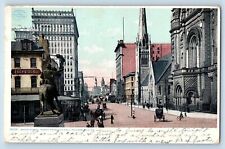 Philadelphia Pennsylvania PA Postcard Broad Street North City Hall c1908 Vintage picture