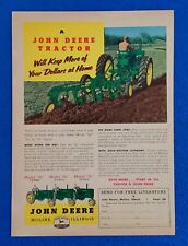 1959 JOHN DEERE 50-60-70 SERIES TRACTORS ORIGINAL COLOR PRINT AD  picture