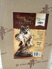 Mill Creek Studio Wild Wings Wolves Sculpture.Family Song By Joe Stockbower.PW picture