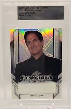 Mark Cuban 1/1 Crystal Silver Pre-Production Proof Pop Century 2021 Leaf picture