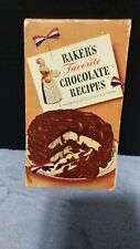 Bakers Favorite Chocolate Recipes Vtg Cook Food Sweets Treats Softback Guidebook picture