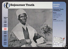 SOJOURNER TRUTH Abolitionist Biography Photo GROLIER STORY OF AMERICA CARD picture