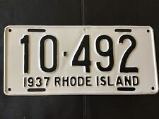 1937 Rhode Island License Plate Tag (Repaint) picture