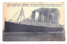 Vintage Rare Titanic Ship Postcard Unused, Printed in U.S. picture