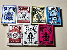 Bicycle Playing Cards Lot Poker Game Deck Bundle Club Tatoo Nautic Anniversary  picture