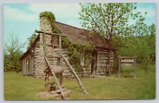 Branson Missouri, Jim Lane Cabin Shepherd of the Hills Ozarks, Vintage Postcard picture