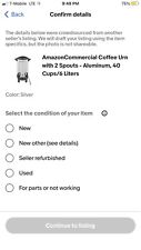 AmazonCommercial Coffee Urn with 2 Spouts - Aluminum, 40 Cups/6 Liters picture