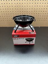 Weber Bar-B-Kettle Smoker Mini Bar-BBQ Grill Novelty Black Collectible Display picture