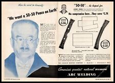 1945 Lincoln Electric Co. Arc Welding Cleveland Ohio Koichi Kido 2-Page Print Ad picture