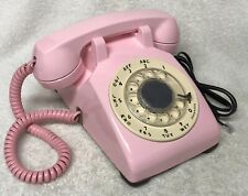 1960s WESTERN ELECTRIC C/D 500 ( 9-60 ) PINK Rotary Dial Desk Table Telephone picture