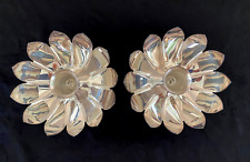 Vintage Lot of 2 Reed & Barton Silverplate Lotus Flower Bowl/Candle Holder NOS picture