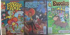 3 Vintage Comics Fraggle Rock Ewoks Howard The Duck 80s 90s picture