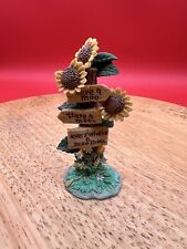 Vintage 1994 Enesco/Mary's Moo Moos Sunflower Signs Figurine Collectible  picture