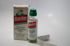 Vintage Absorbine Jr. Pres-O-Magic Applicator Glass Bottle w/ Box & Instructions picture