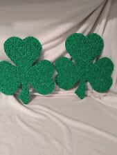 (2) -Two Vintage ERIN GO BRAGH  Shamrocks HAND MADE in AMERICA with PRIDE U.S.A. picture