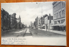 8th Street, Holland MICH Rotograph postcard p/u 1907 Michigan picture