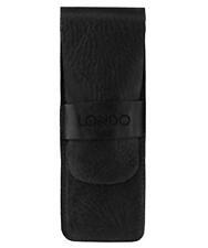 Londo Genuine Leather Pen and Pencil Case with Tuck in Flap (Black) picture
