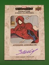 2022 Marvel Beginnings Signature Comic Clippings Spider-Man Auto /10 Mark Bagley picture