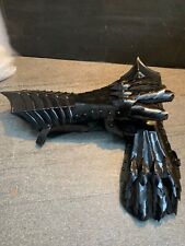 Medieval Nazgul Gauntlets Black Antique Steel armor Gloves rusader Gauntlets picture
