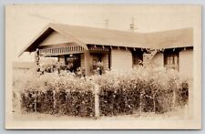 RPPC Anchorage Alaska Cottage And Flower Garden c1920s Real Photo Postcard A47 picture