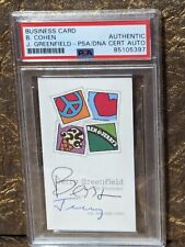 Ben & Jerry Ice Cream PSA/DNA Authenticated Autographed Signed  🍨 Business Card picture