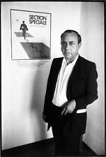 Leonardo Sciascia next to poster for film 'Special Section' di- 1980 Old Photo picture