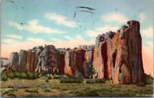 New Mexico El Morro Nat Monument Historic Reg JR Willis Teich Postcard 1945 NM picture