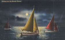 Postcard Sailing Over The Moonlit Waters NJ picture