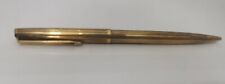Vintage Aurora 98 Ballpoint Pen Ribbed Gold Laminated picture